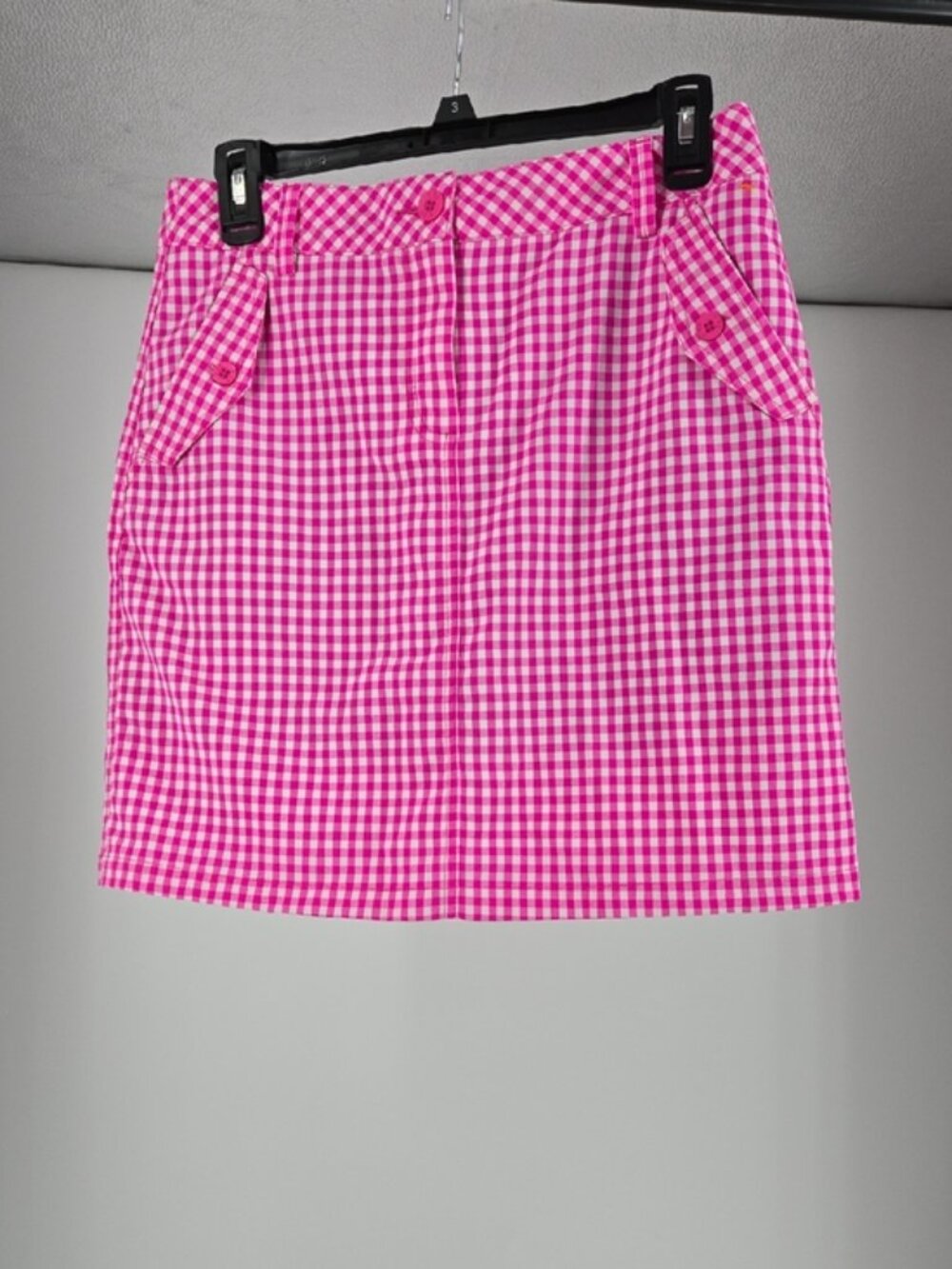Pink Gingham Golf Tennis Skort Size 4
